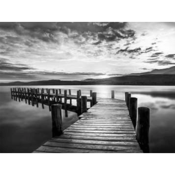 Black and White Wall Art - Monochrome Jetty 01 - Platinum Collection