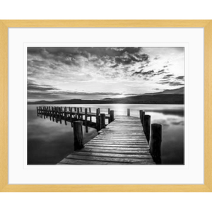 Black and White Wall Art - Monochrome Jetty 01 - Platinum Collection