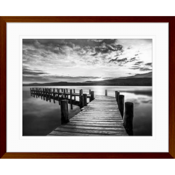 Black and White Wall Art - Monochrome Jetty 01 - Platinum Collection