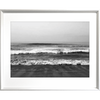 Black and White Photo of the beach - Hidden Cove 03 - Studio Collection from Mis Wall Art in white frame