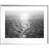 Black and White Photo of the vast ocean - Hidden Cove 04 - Studio Collection from Mis Wall Art in white frame