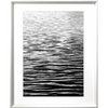 Black and White Photo of the vast ocean glistening with sunshine - Hidden Cove 05 - Studio Collection from Mis Wall Art in white frame