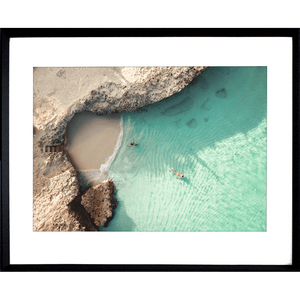 beach wall art poster, beach wall art, coastal wall art, clear water poster, beautiful beach canvas, black framed beach wall art photography