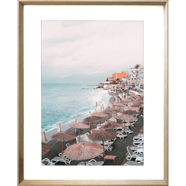 Coastal Wall Art - La Dolce Vita 02-Studio Collection of the Italian coastline in cashew frame