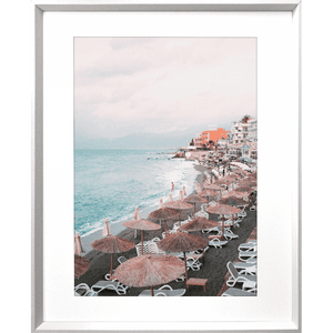 Coastal Wall Art - La Dolce Vita 02-Studio Collection of the Italian coastline in white frame