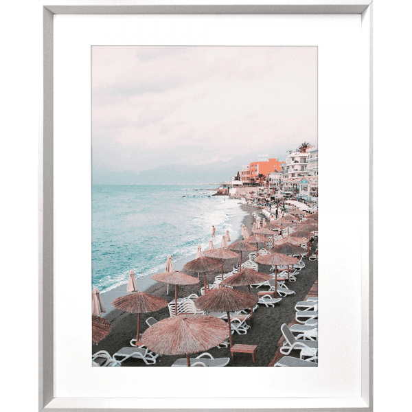 Coastal Wall Art - La Dolce Vita 02-Studio Collection of the Italian coastline in white frame